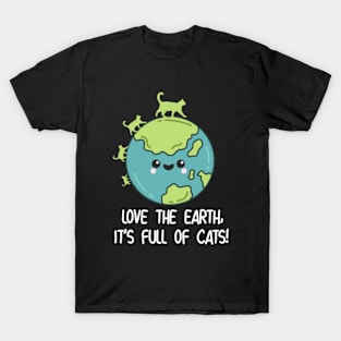 Earth Day Cats T-Shirt